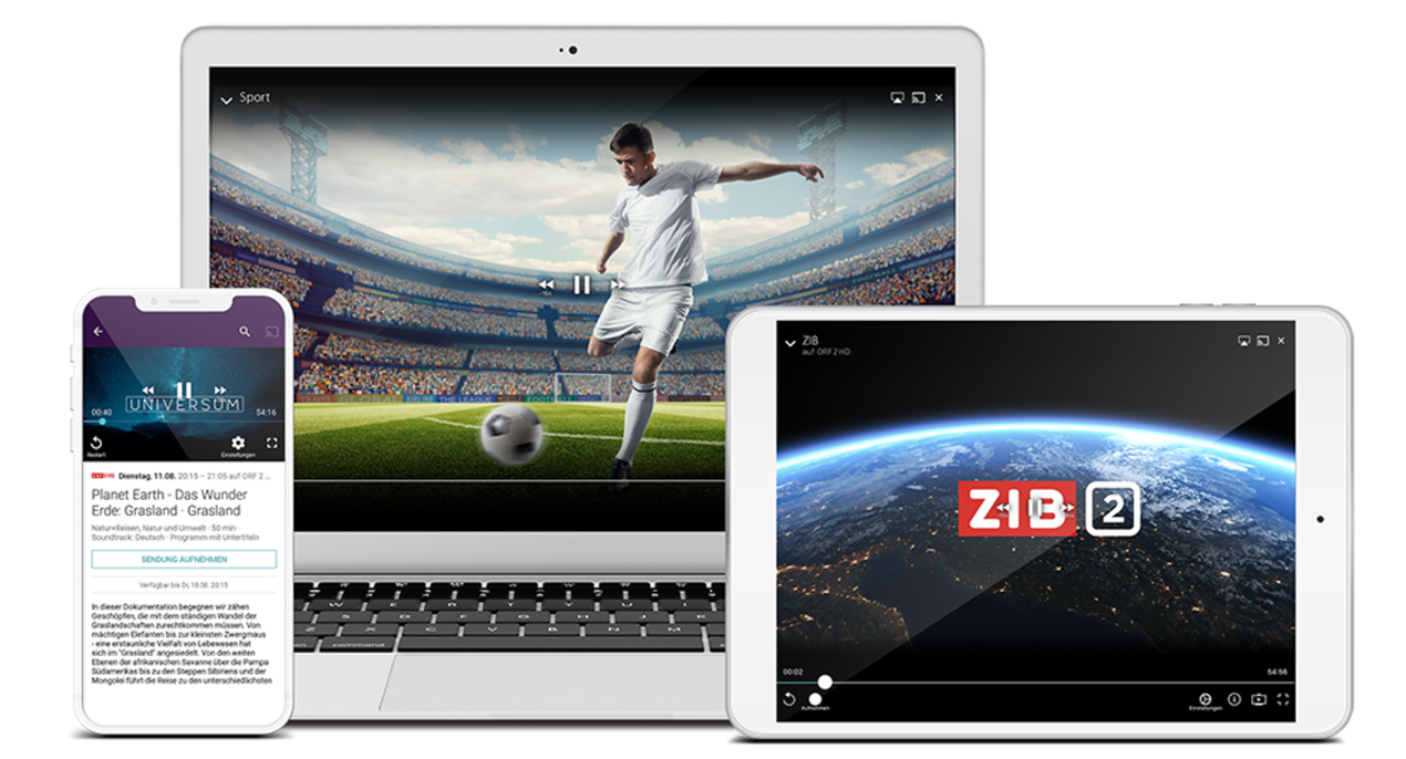 Streaming via Smartphone, Tablet und Notebook