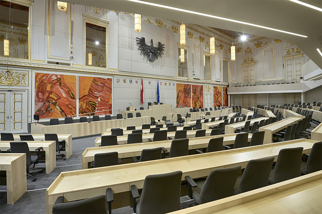 Innenansicht des Österreichischen Parlaments