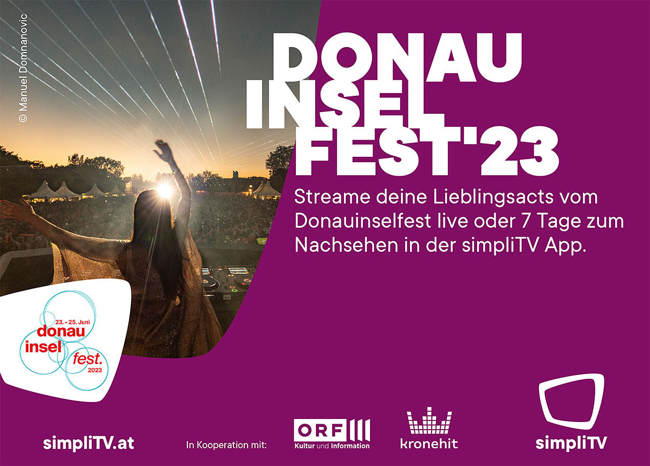 Donausinselfest 2023 simpliTV Banner